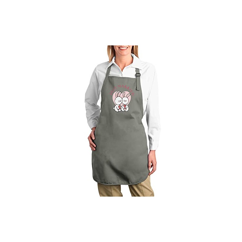 Fabulous Premium Kitchen Apron Just Married Newlywed Anniversary Celebration Gift