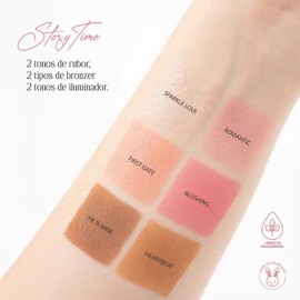 Paleta De Sombras Y Rostro Story Time Atenea Beauty Multicolor