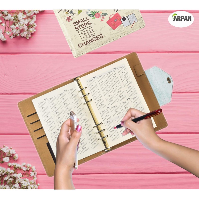Five 5-Year Diary Organizer - Undated Daily Planner Journal Book