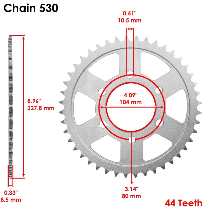 Kawasaki Drive Chain & Sprockets Kit for Kawasaki ZX900B Ninja