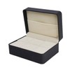 SHERCHPRY Black Cufflink Box Tie Bar Case Tie Clip Storage