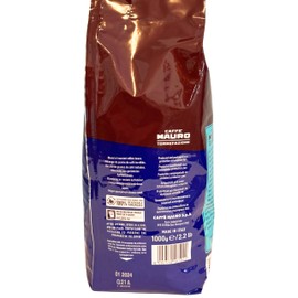Caffe Mauro Special Concerto Roasted Espresso Coffee Beans from Italy 2.2 lbs (1kg) Dark Coffee - 20% Arabica - 80% Robusta Blend