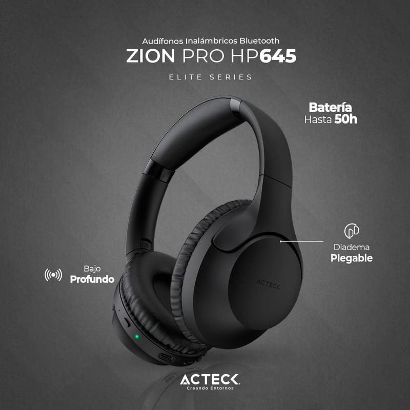 Acteck Audifonos para Dispositivos Zion Plus HP645 / Over Ear