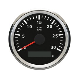 ELING Universal Tachometer RPM REV Counter RPM with Hour Meter 3000RPM 85mm 9-32V with Backlight