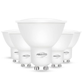 AOGOLO GU10 AC120V LED Light Bulbs, 6 Pcs Daylight White 4200K 50W Equivalent, 500 Lumens, 5.5W LED Spotlight,Non Dimmable, Replacement for Recessed Spotlights