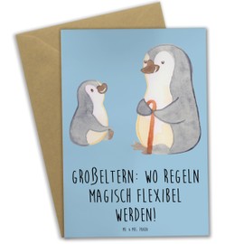 Mr. & Mrs. Panda Grußkarte Großeltern Magie - Geschenk, Liebe, einzigartige Designs, Enkelkinder, Weisheit, Familienmitglieder, Glückwunschkarte,