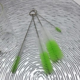 Cleaning Brush Set for Tumblers, Baby Bottles, Straws, and Nipples 4-Piece Set 2ea