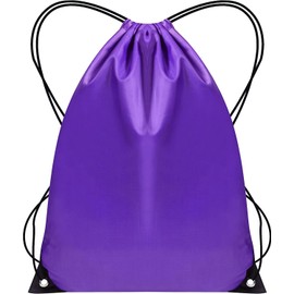 WESTWOOD FOX Drawstring Gym Bag String Bags Gym Sack Backpack PE Bags for Women Men Trainer Swimming Bag Travel Beach School Holidays Suitable for Sports,kids,Boys,Girls (Jet Purple, 1 pc)