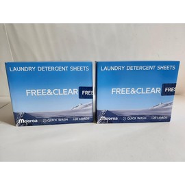 moorea Laundry Detergent Eco Sheets Fragrance Free (240 SHEETS)