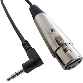Keepdrum – 025XJ Audio Cable 0.3 m XLR Female – 3.5 mm Mini Jack for Cameras