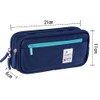 Akura Pencil Case, Large Capacity, Pen Pouch, Canvas, Simple, Multifunctional,