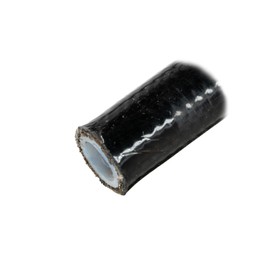 Flo Supply 3AN Black PVC Covered Stainless Steel Braided Hose - PTFE Liner - 15ft.