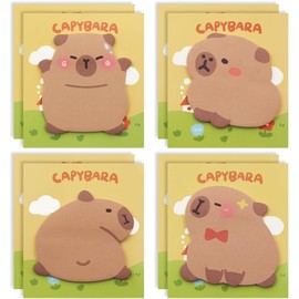 240 Piezas Capybara Notas Adhesivas, 8 Piezas Blocs De Notas Adhesivas, Notas Adhesivas de kawaii Dibujos Animados, para Escuela, Oficina, Escritorio, Nevera