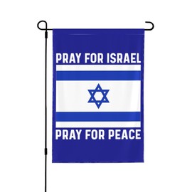 Israel Flag Pray For Israel Pray For Peace Flag, Pray For Israel Pray For Peace Garden Flag Small Garden Flag 12x18 Double Sided Garden Flags For Yard