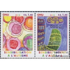 Prophila Collection UNO - Genf 788-789 Paar (kompl.Ausg.) gestempelt 2012 Autismus Besser verstehen (Briefmarken für Sammler) Gesundheit
