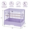 Pet Products Clear View Glass Bird Cage Crystal Palace for