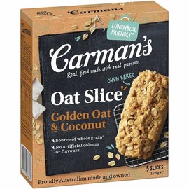 Carmans Oat Slice Golden Oat & Coconut 5 Pack