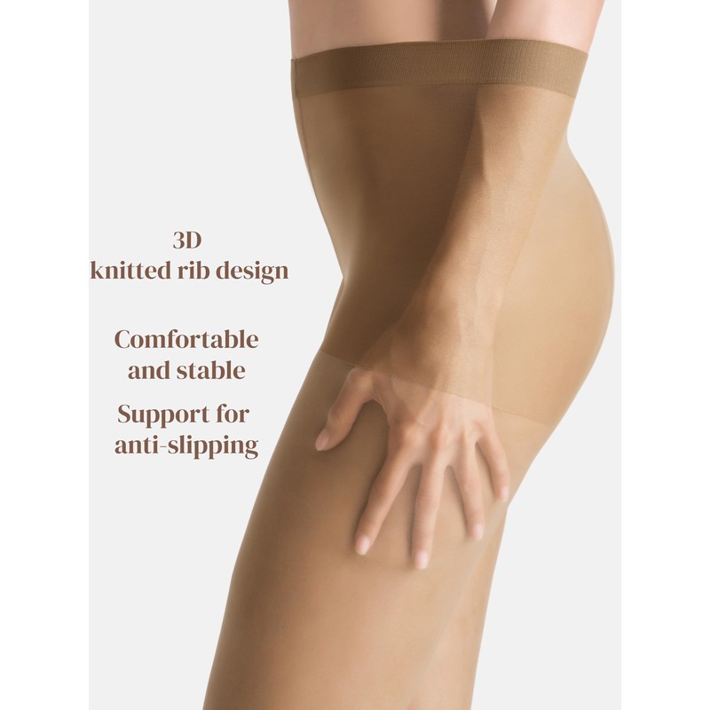 leg elegant 3 Pairs Sheer Tights Women's 20D Ultra Sheer