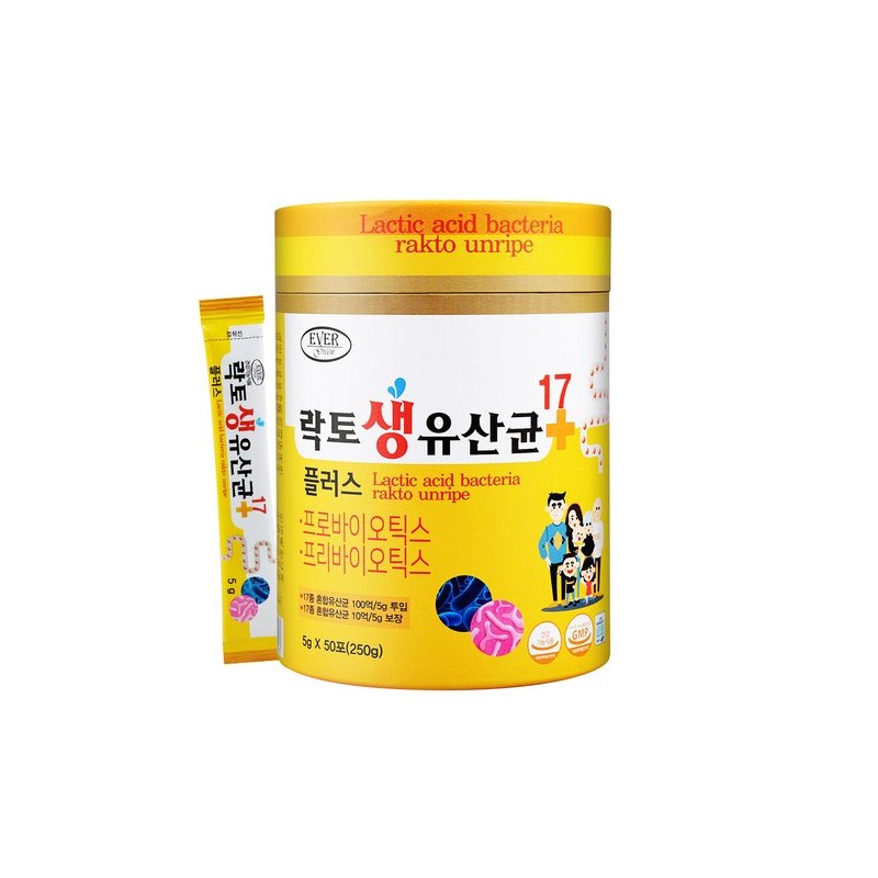 에버그린 락토 생유산균17 플러스 프로바이오틱스 5g50포 17종 혼합유산균 Evergreen Lacto