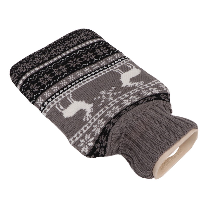 Rubber Hot Water Bottle With Waist Cover Knitted Cover Warm
