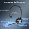 MKJ Phone Headset with Microphone Corded RJ9, One Ear Office