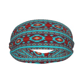 Native American Wide Headbands,Fashion Hair Bands Yoga Running Sports Workout Gym Stretchy Turbans for Women Men