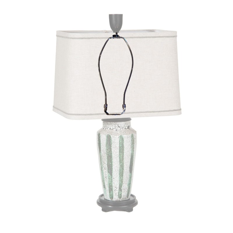 B&P Lamp® 8 Inch Heavy Duty Lamp Harp, Brass Plated