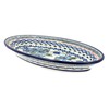Blue Rose Polish Pottery Nature Small Oval Platter