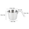 304 Stainless Steel Butter Warmer 600ML Small Saucepan Measuring Cup