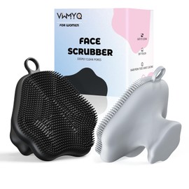 Silicone Face Scrubber - Exfoliating Face Scrubber for Women and Man, Gentle Facial Cleansing Brush Blackhead Acne Pore Pad Cradle Cap, Manual Soft Face Wash Brush for Deep Skin Care