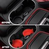 Zpana 4PCS Car Cup Holder Coasters, Silicone Non-Slip Vehicle Cup