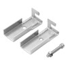 YIDU69Q 6 Pcs 1" Split Square Tube Connector, Stainless Steel