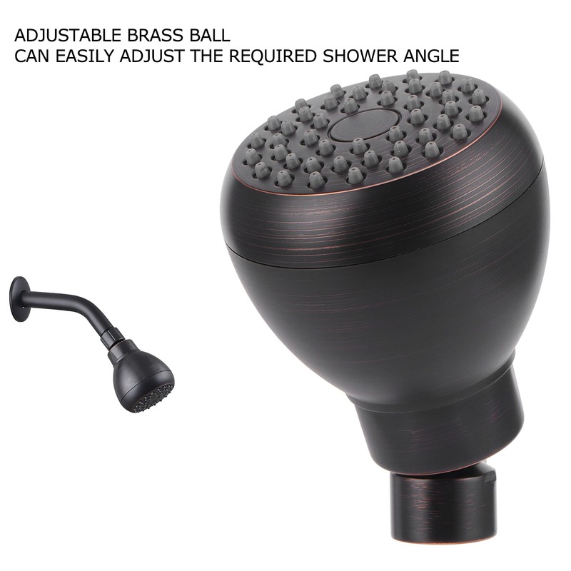 G1/2 Antique Shower Head Pressure Boosting Top Sprayer Shower Nozzle