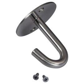 GedoTec® Modern Swivel Hook, Quadruple Hooks, Coat Hooks, Made of Rust-proof Stainless Steel, Model: Major, Rotatable, 4-way Hooks, Clothes Hook, Matt Brushed Stainless Steel, Brand Quality for your Living Area