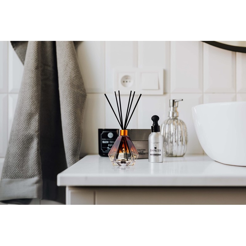 Reed Diffuser Set Gardenia Scent for Bathroom Accessories Shelf Decor