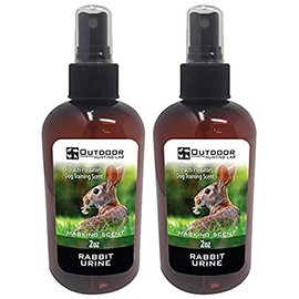 Outdoor Hunting Lab Rabbit Urine Spray | Rabbit Scent for Dog Training, Coyote Hunting, and Predator Attractant | 2 oz Bottle | 2 Bottles