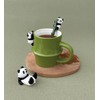 Deco Corporation Panda Rake Panda Spoon, Wood, Size: Approx. W2.7