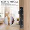 Double Hole Door Strike Plate, 5-1/2 in to 6 in
