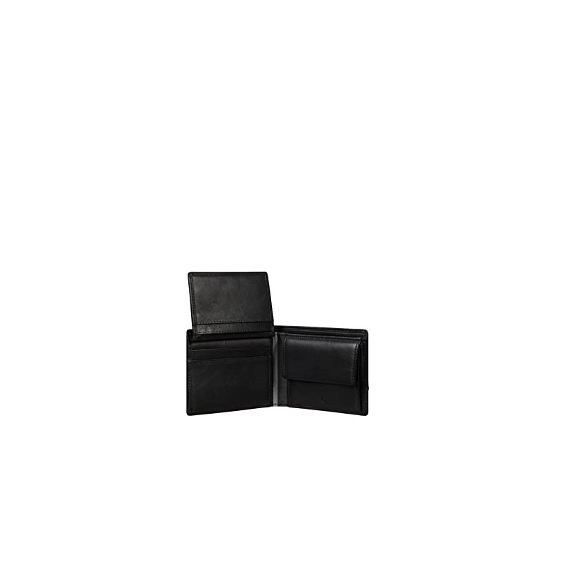 Samsonite Flagged SLG Wallet, 10.5 cm, Black, Black (Black), Credit