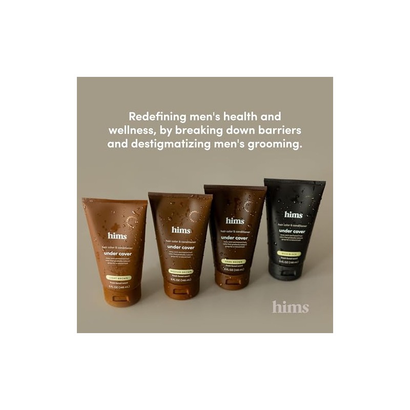 hims Under Cover - Tinte y acondicionador para el cabello,