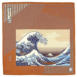 Japanese Miscellaneous Goods Kyoto Accessories Handkerchief [Kyosai] Hokusai C Mustache