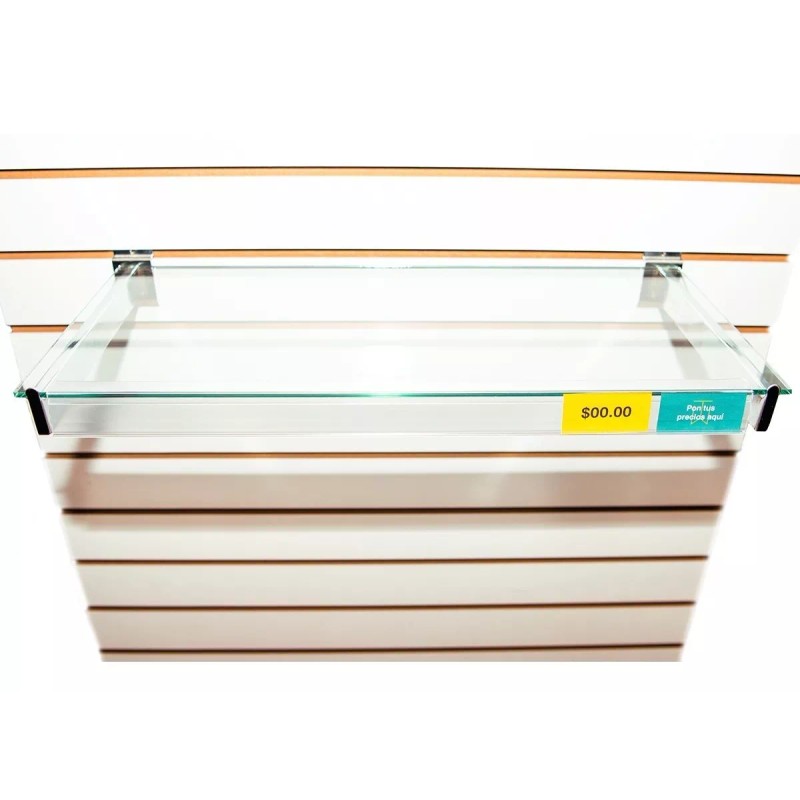 Exhivit Mensula Colgador Recto,panel Ranurado Exhibipanel 30cm 4pz