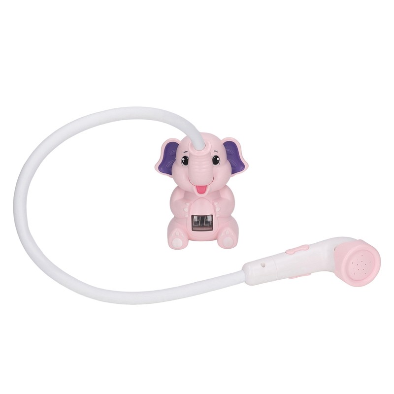 Baby Bath Shower Head with Thermometer Animal Shaped IPX7 Waterproof