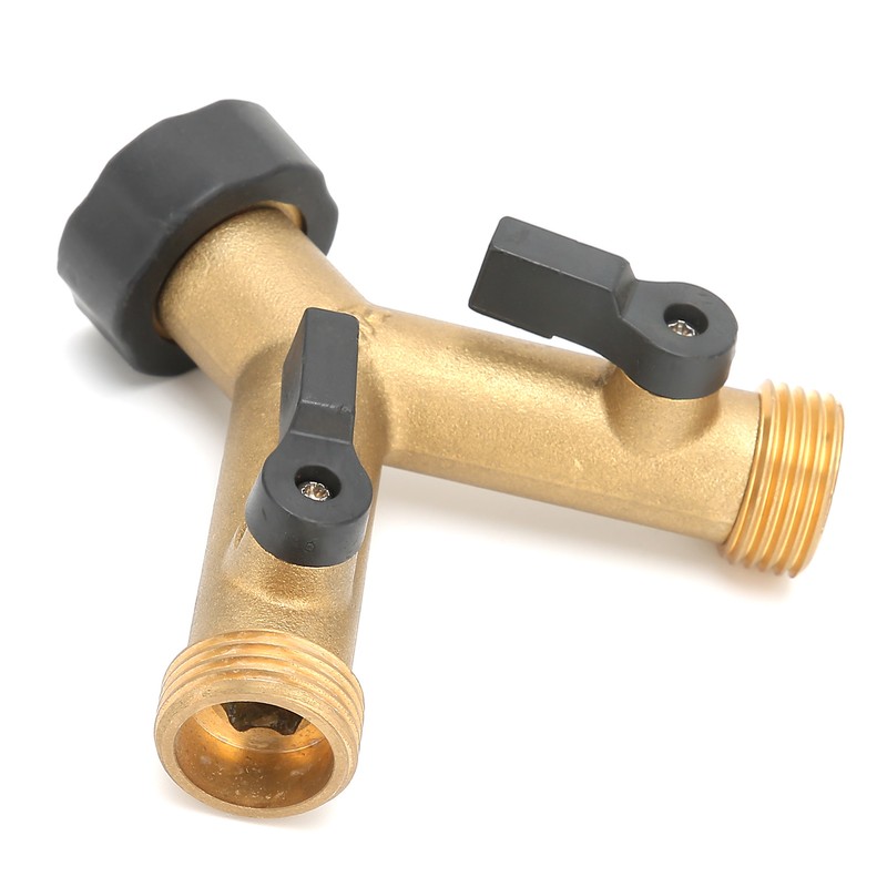 G3/4 Female Thread Connector Brass Ball Valve Hose 3‑Way Connector