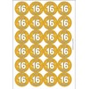 Hooray 16 Sixteen Sixteenth 16th Birthday Circular Matt Paper Stickers