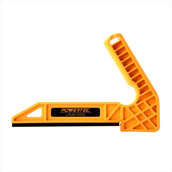 POWERTEC 71452 Plastic L-Push Stick | Deluxe L-Shaped Woodworking Push