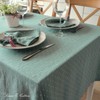 Linen & Cotton Polka Dot/Spotty Tablecloth ANTEA, 100% Linen -