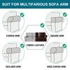 Turquoize 2 Pack Waterproof Armrest Covers for Chairs and Sofas
