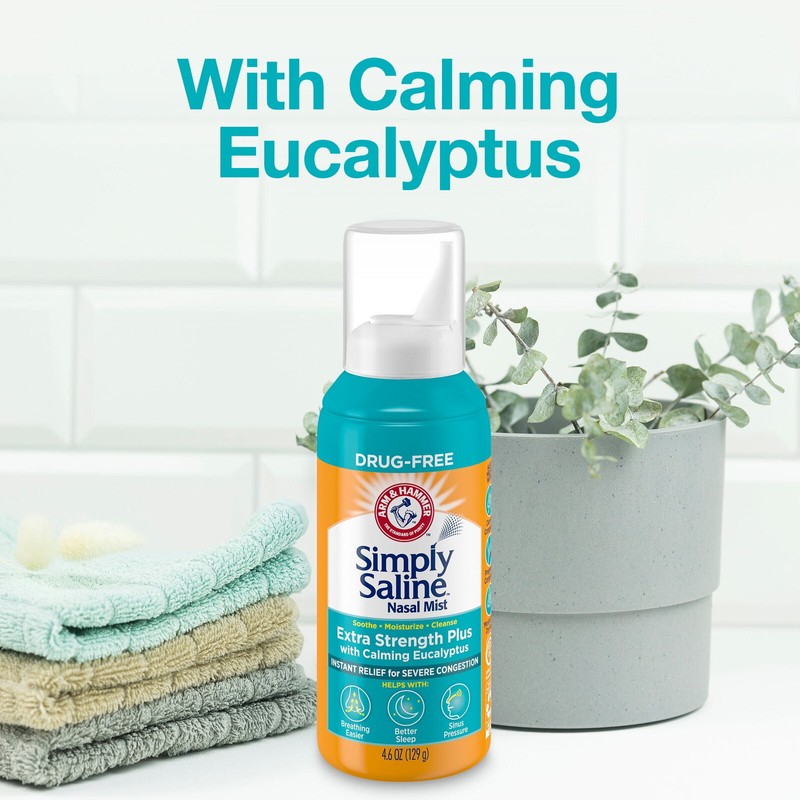 Arm & Hammer Simply Saline Extra Strength Plus Eucalyptus Severe