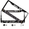 Bible Verses License Plate Frame & Jesus Cross Car Hanging